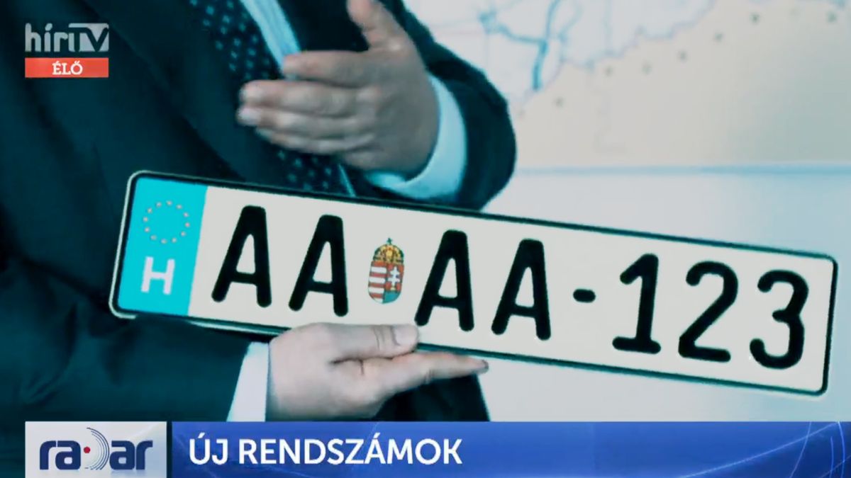 Hamarosan ilyenek lesznek a magyar rendszámok Videó Ripost