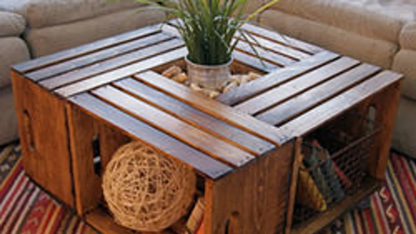 A raklap után itt az új őrület! Készíts bútort faládából!