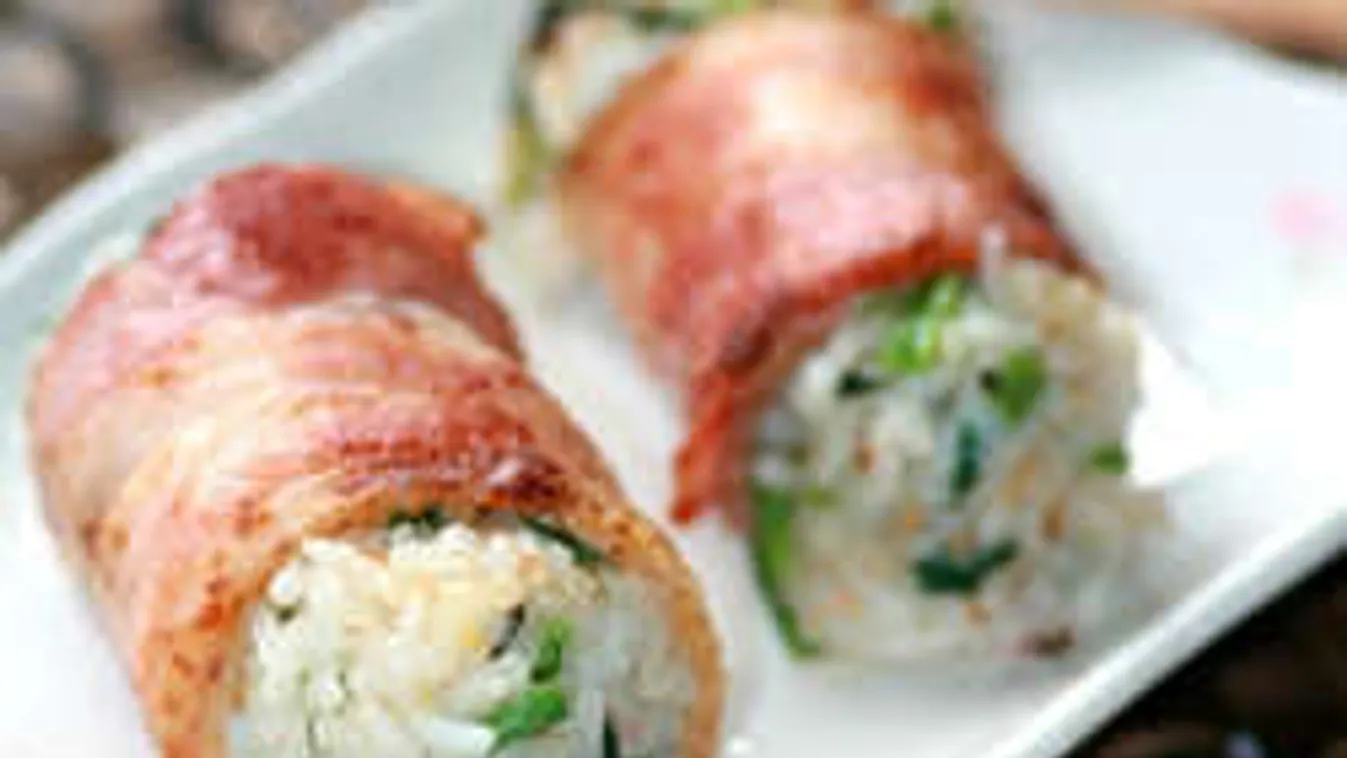 A legfinomabb hétvégi köret: szalonnás rizstekercs - videó