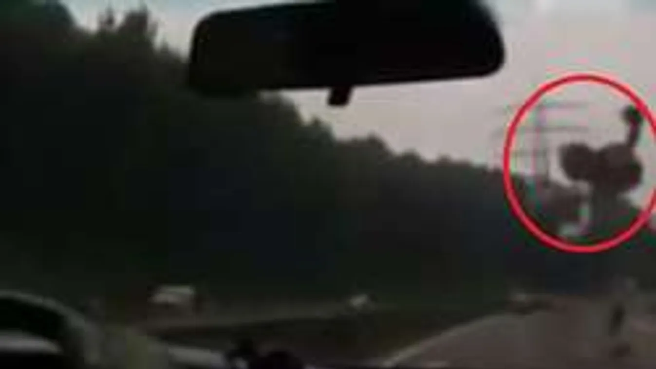 Különös repülő lény okozott brutális balesetet! - videó