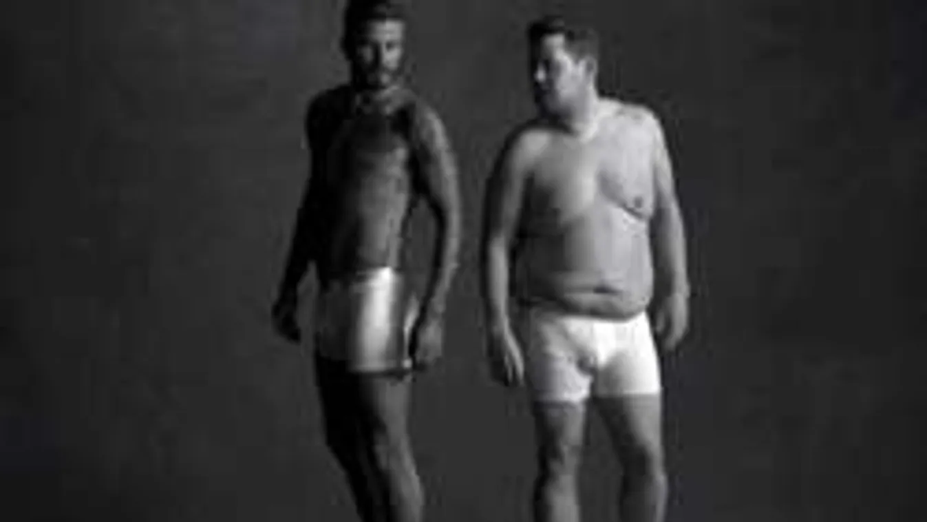 Ezt is megértük! Pocakos pasival pózolt a szívdöglesztő David Beckham!