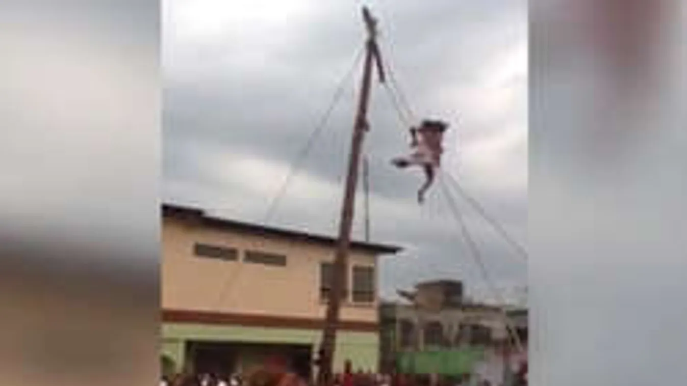 Megbillent a kereszt, mélybe zuhant a Jézus-imitátor