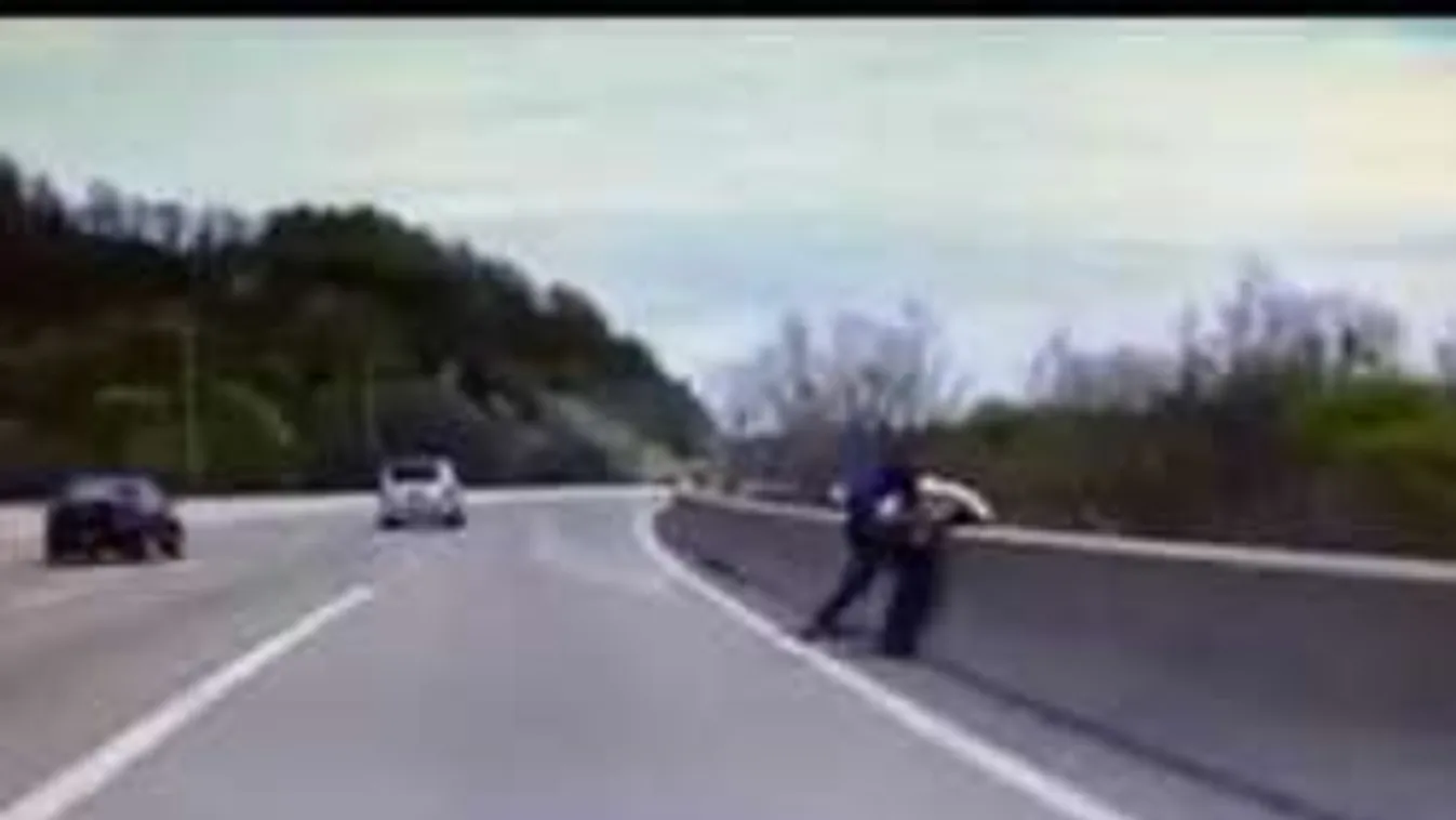 A hős rendőr életét kockáztatva mentette meg a férfit - videó