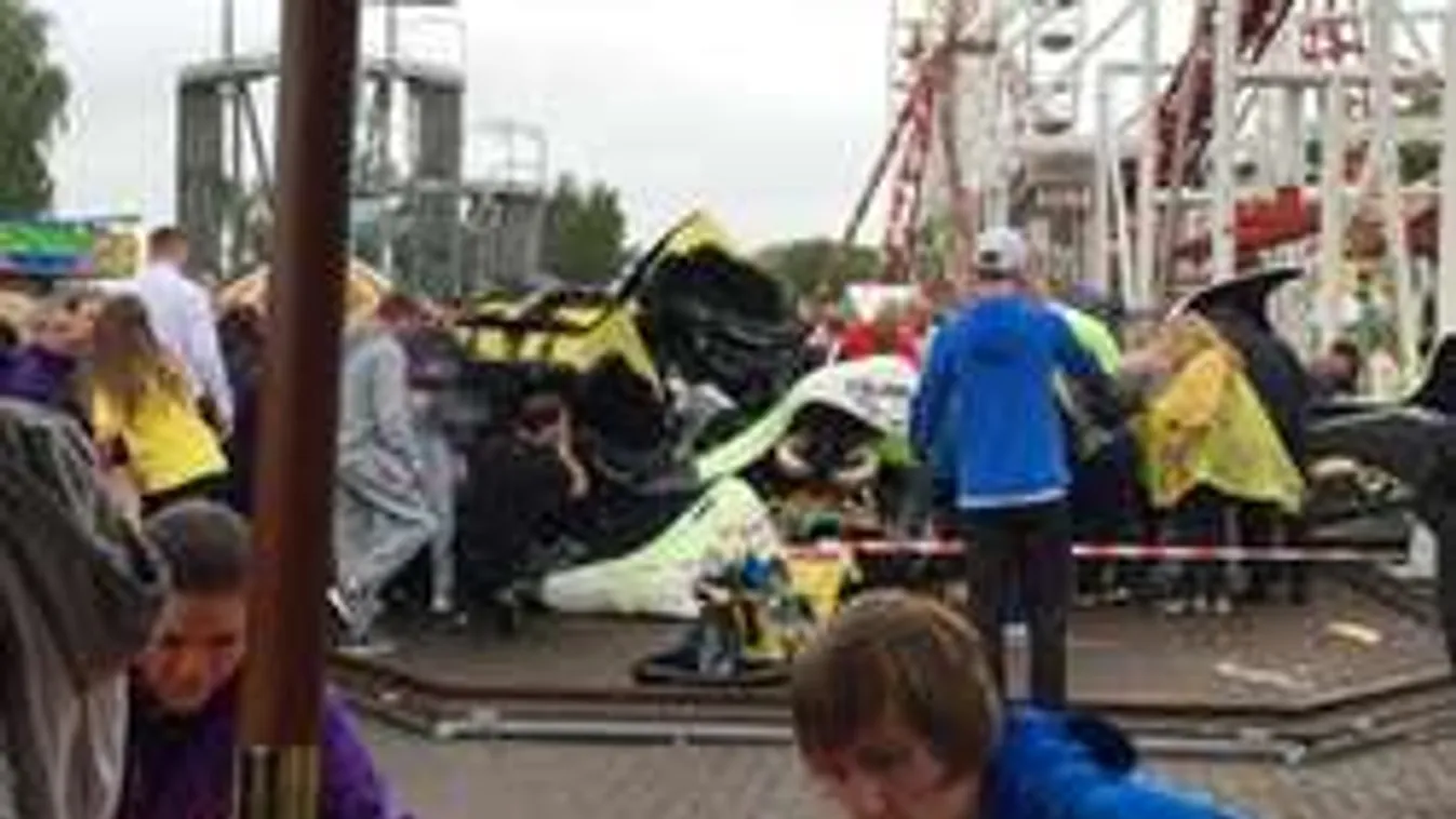 Óriási vihar csapott le a vidámparkra, többen a roncsok alá szorultak!