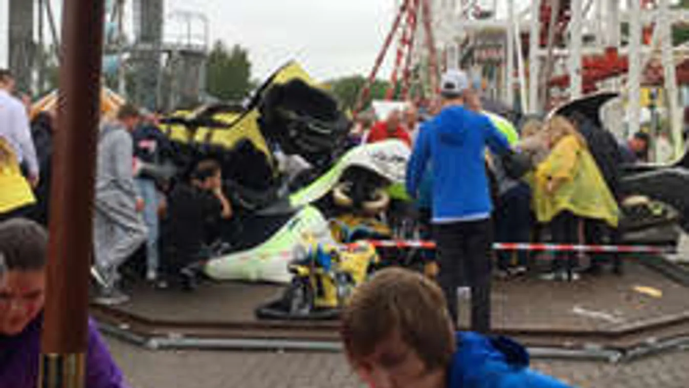 Körhintára zuhant egy elszabadult hullámvasúti kocsi - Rengeteg sérült