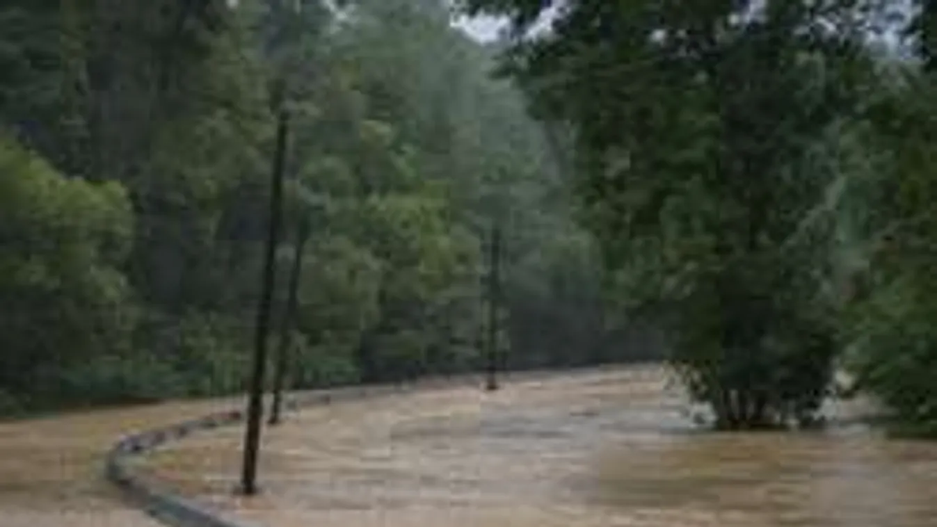 Válsághelyzet Baranyában: Elnyelte az utat a víz!