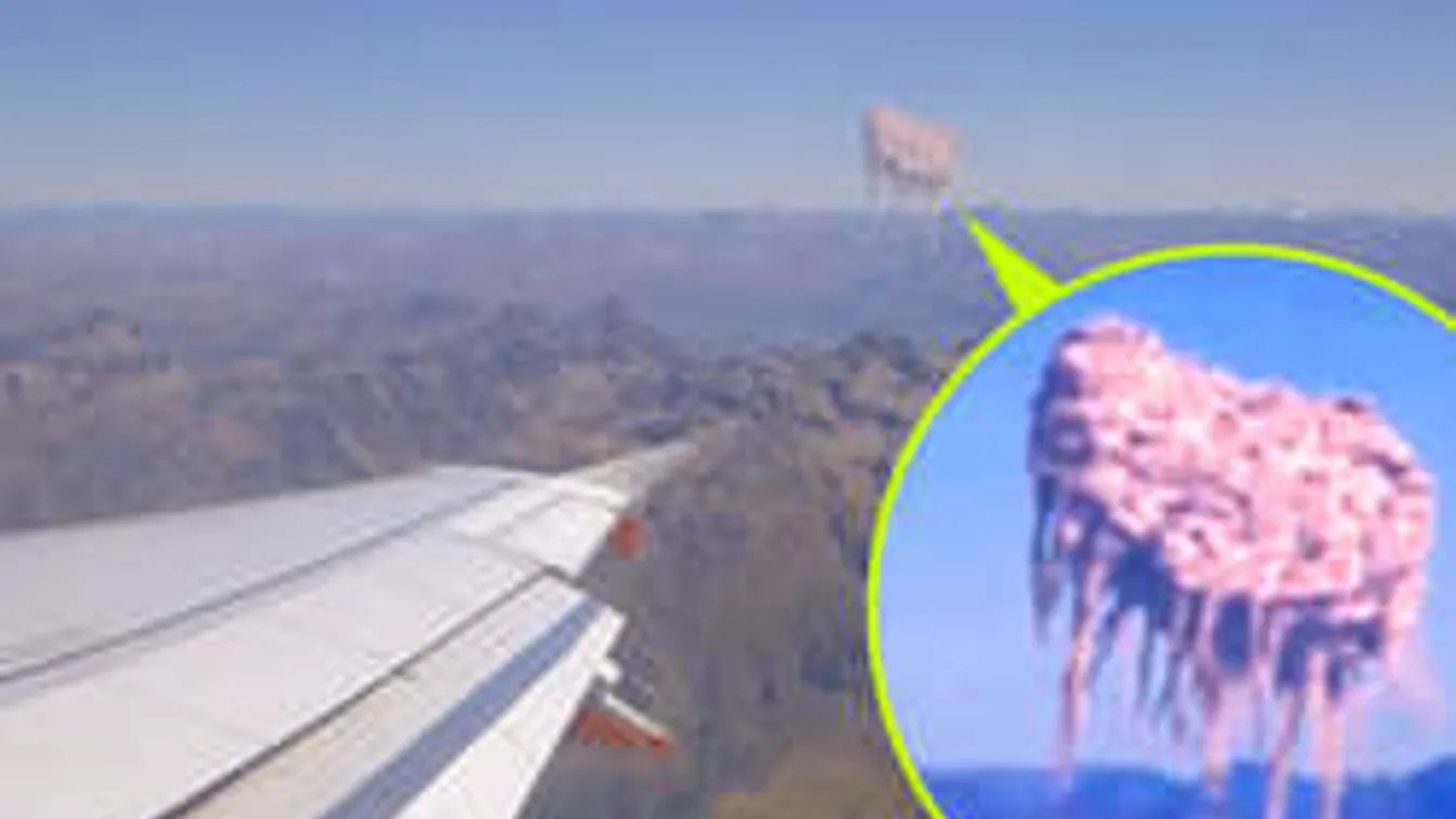 Sokkot kaptak az utasok, amikor kinéztek a repülőgép ablakán...