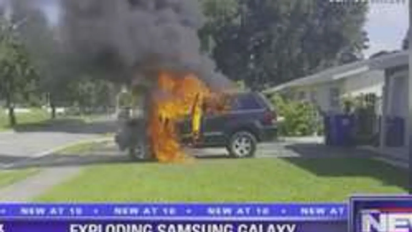 Milliárdos bukta a Note 7 - kocsi is égett miatta!