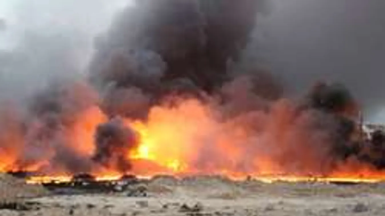 Szörnyűség: égő pokollá változtatta a várost az ISIS - Videó