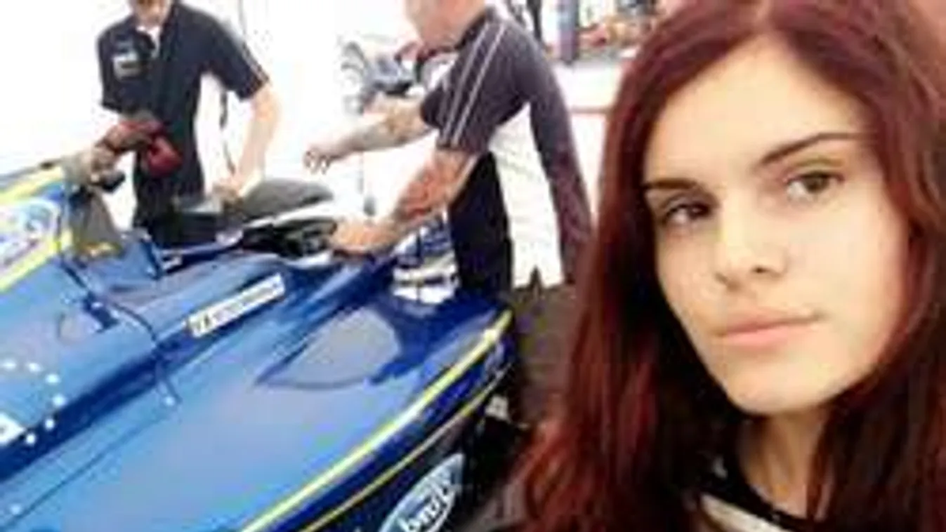 Új hús a Forma-1-ben? Vettelre hajt a szép modell