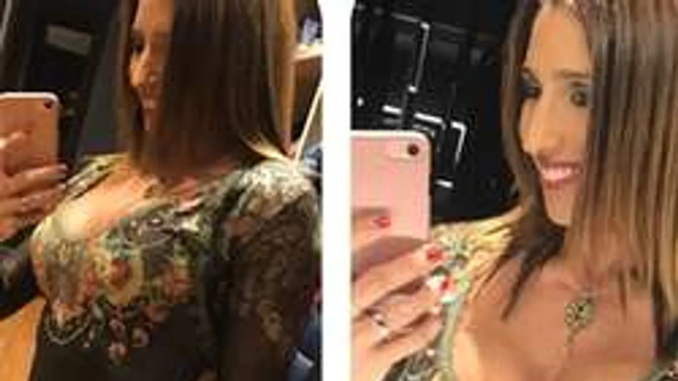 Csodás ruhában mutatta meg formás idomait Rubint Réka