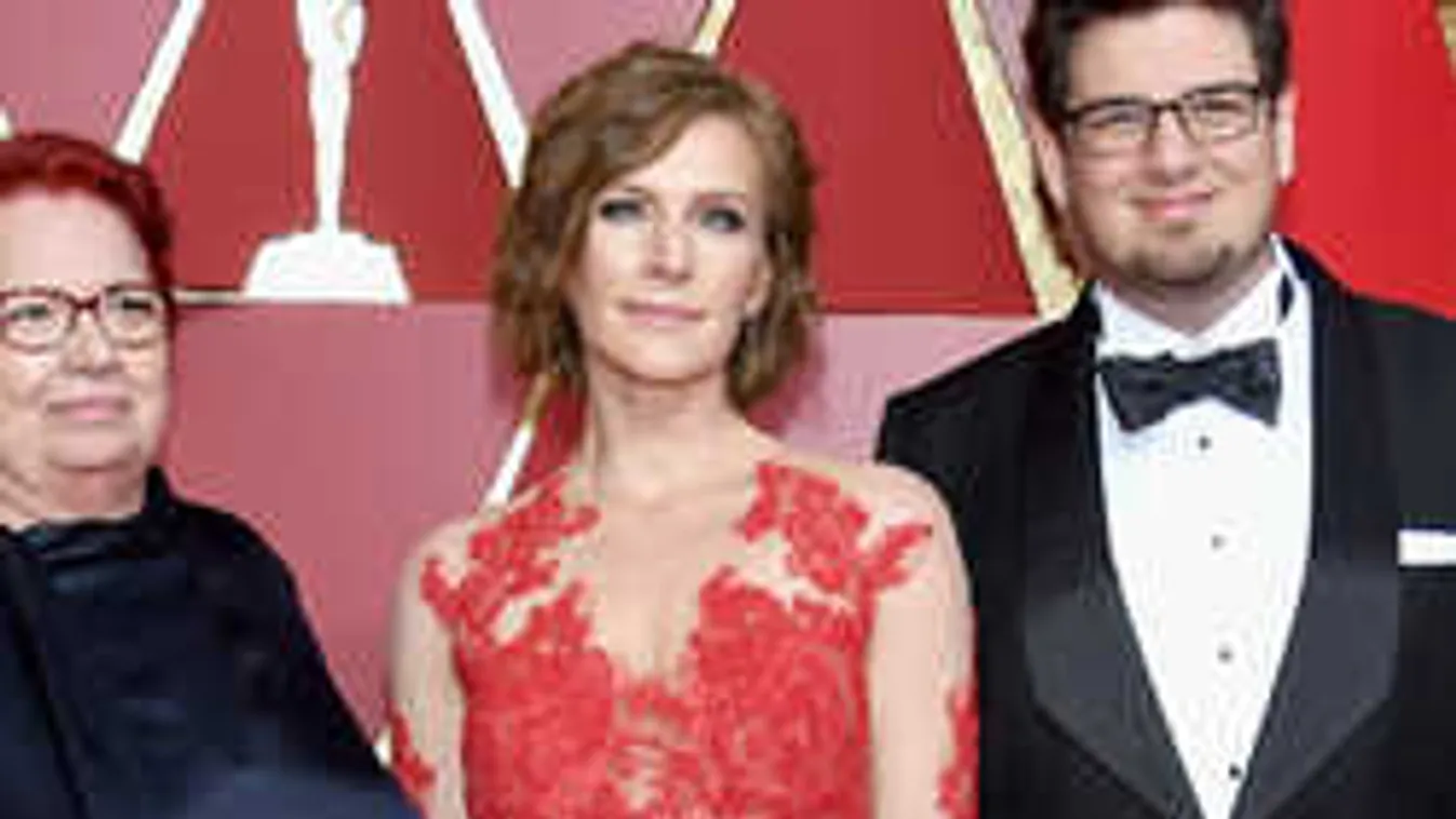 Oscar-gála 2017: Csipkebetétes vörös estélyiben tündökölt a magyar színésznő