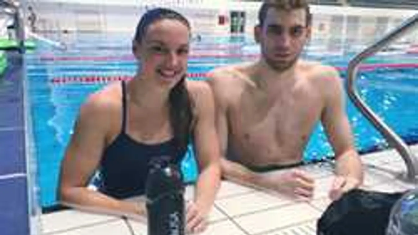 Ki ez a félmeztelen, izmos fiú Hosszú Katinka mellett?