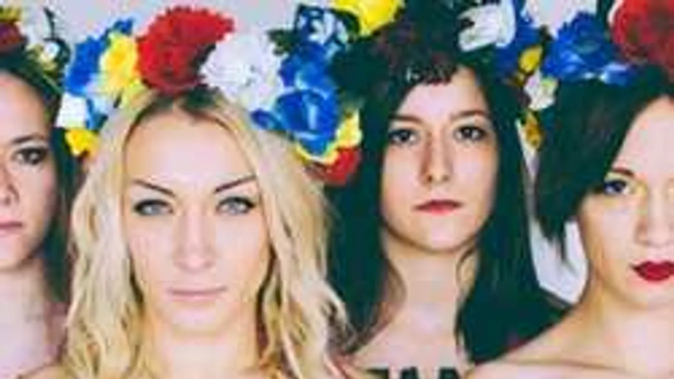 Félmeztelen női tüntetők zavarták meg a választásokat! - Videó