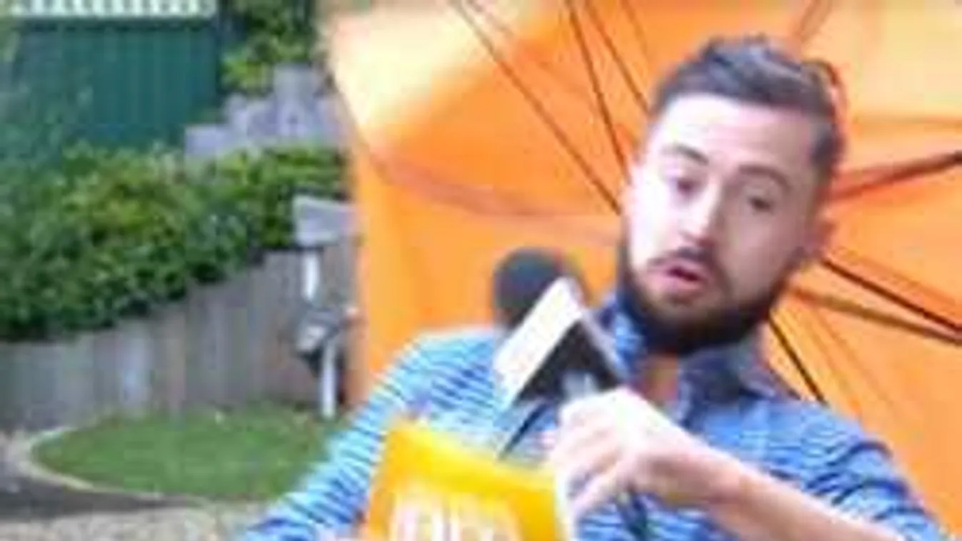 Elfújta a szél az időjóst, röhögésben tört ki a stáb