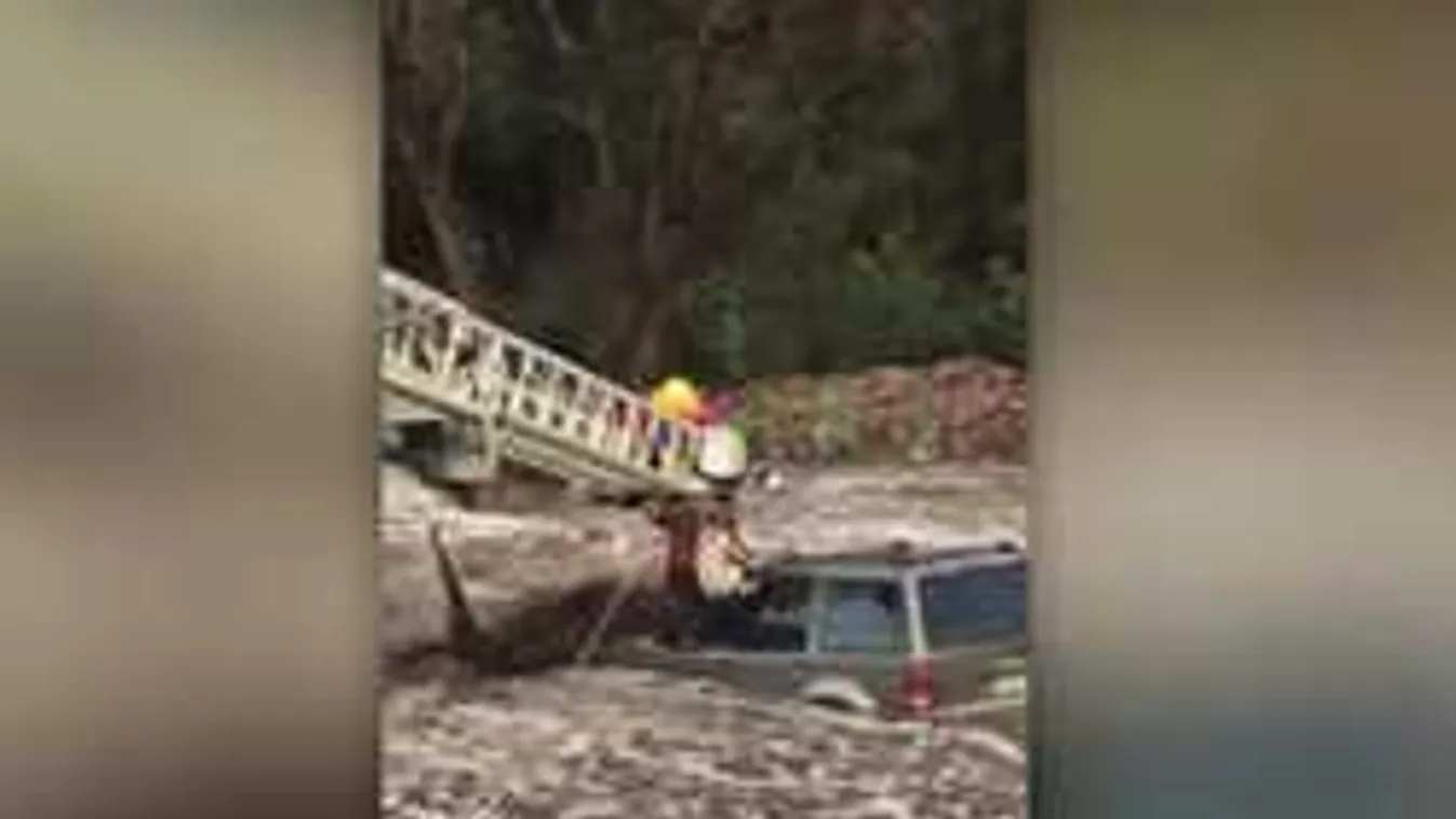 Szívszorító videó: süllyedő autóból mentették ki a kutyát és gazdáját