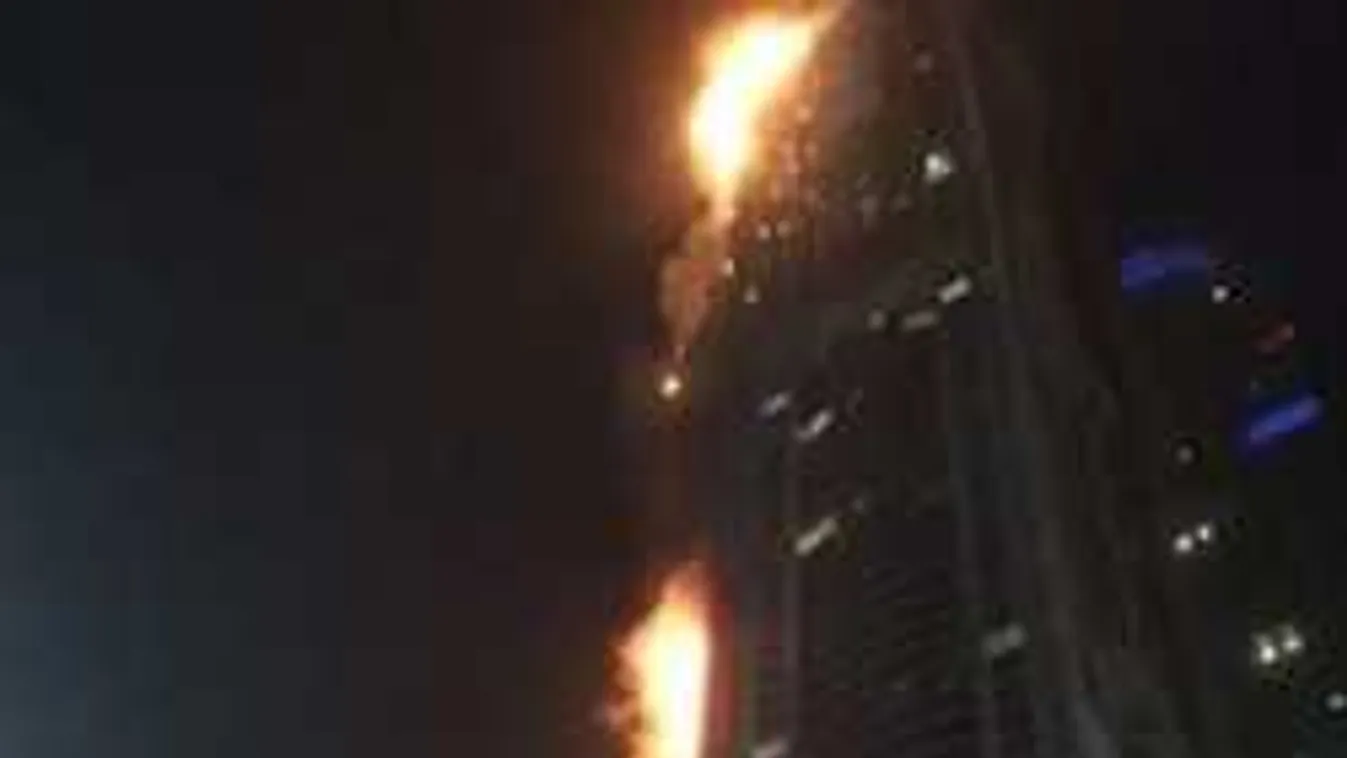 Pánik, fáklyaként lángolt a 336 méteres toronyház