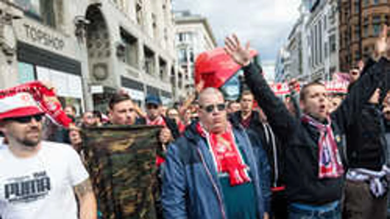 Rettegés Londonban, német focidrukkerek rohanták le a fővárost