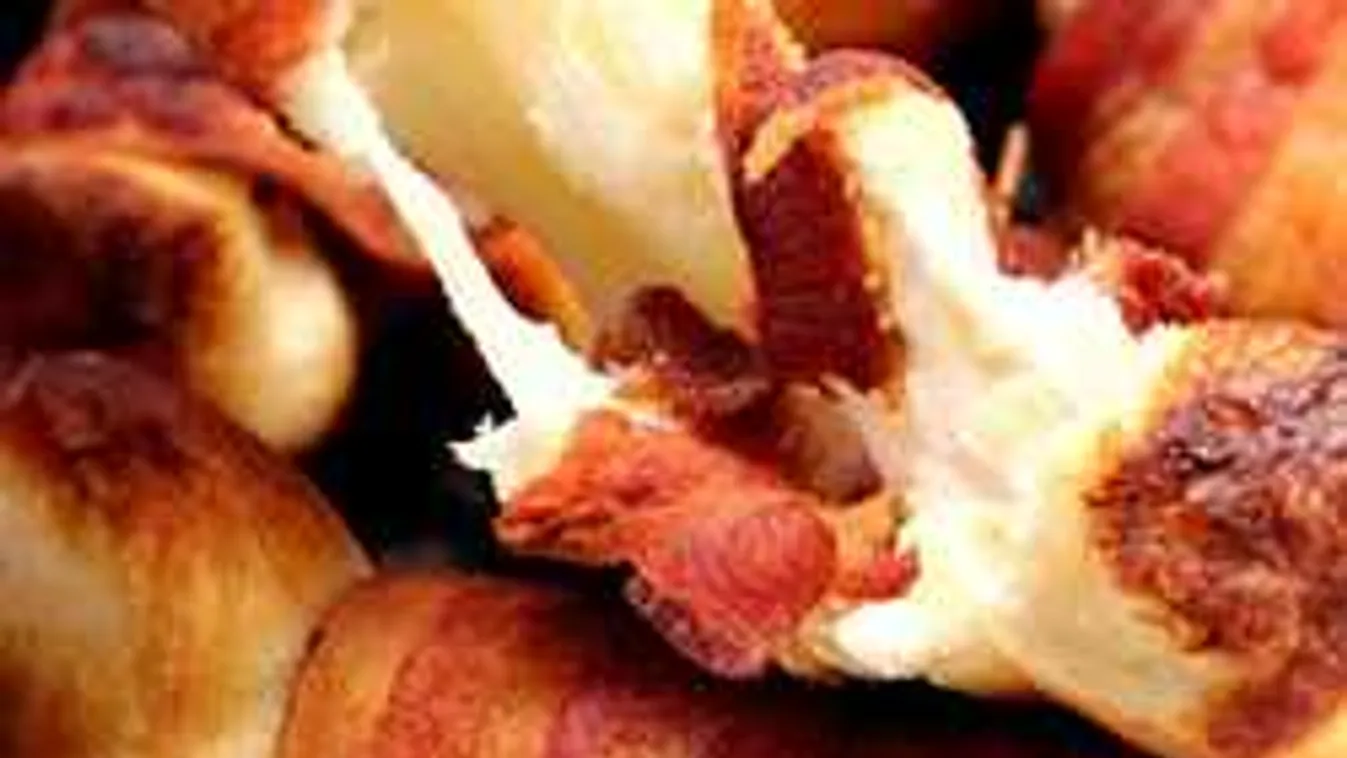 Szalonnában sült mozzarella, gyors és finom vacsora!