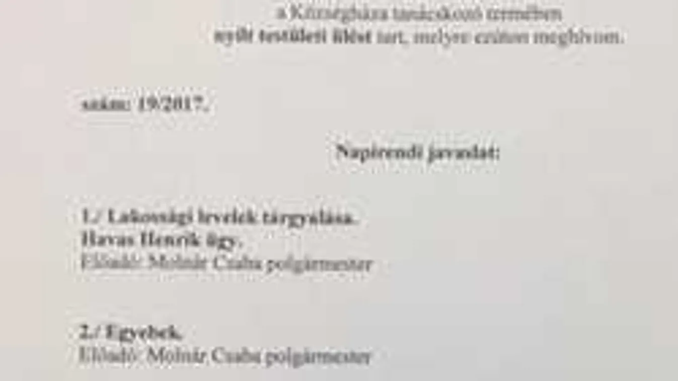 A Havas-botrány miatt önkormányzati ülést tartanak.Nagy a felháborodás