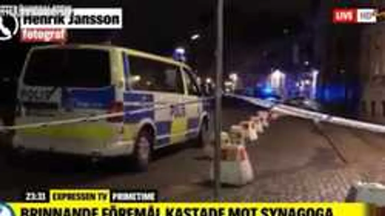 Nagy erőkkel szállt ki a rendőrség, Molotov-koktélokkal támadták meg a zsinagógát