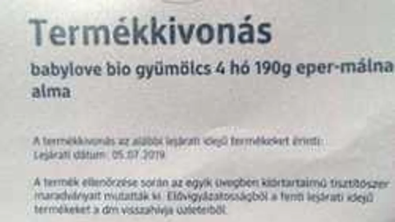Fertőzött bébiétel a magyar boltokban, ha vettél ilyet, ki se bontsd