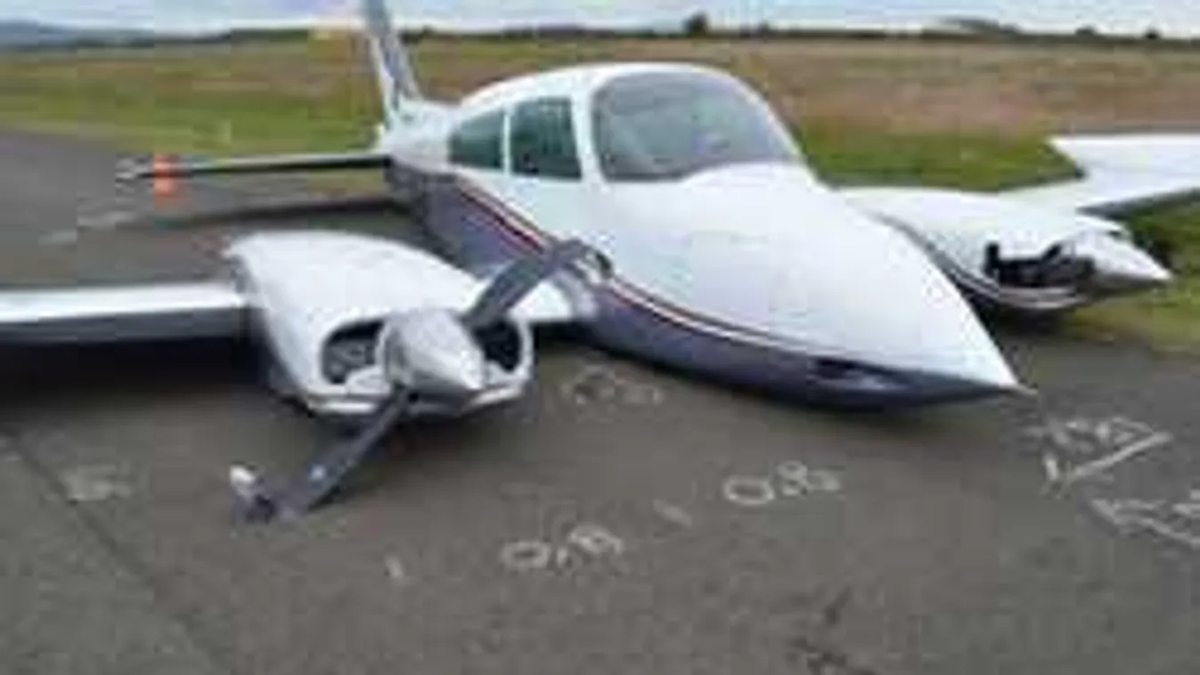 Életveszélyes baleset történt a pécsi reptéren - Fotó