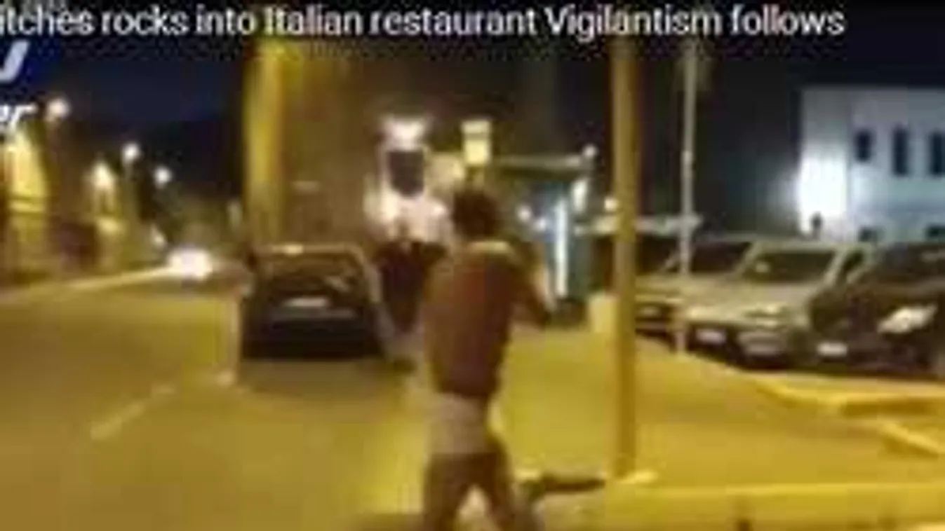 Péklapáttal kergették el az agresszív migránst - videó