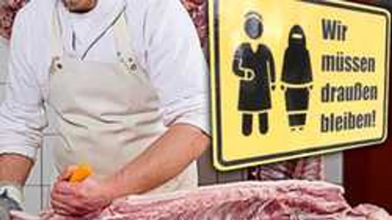 Kitiltotta üzletéből a muszlimokat egy hentes