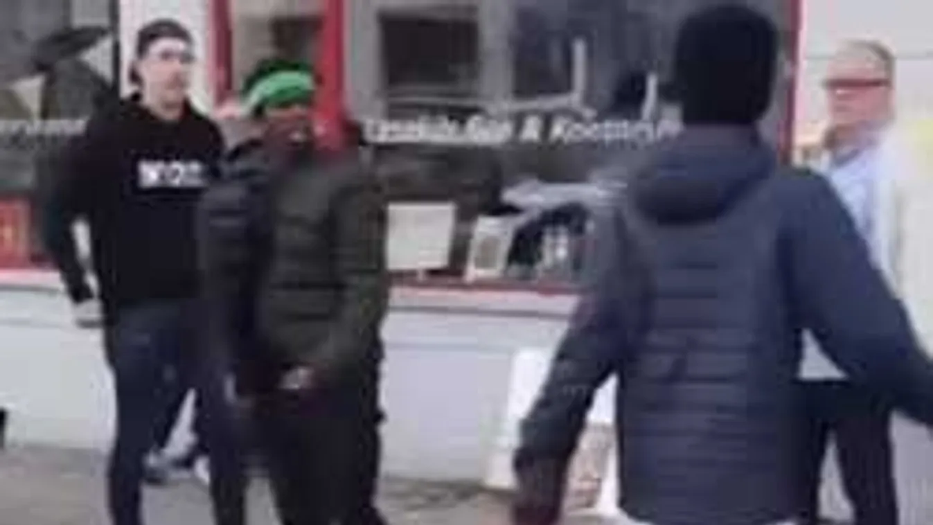 Afrikai suhancok provokáltak, a svéd nyugdíjasok visszavágtak- videó