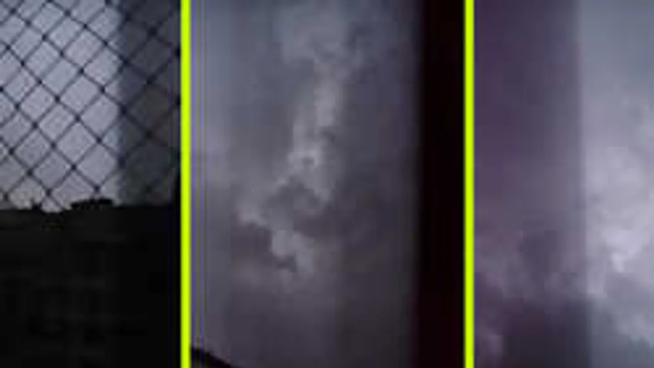 Sokkoló dolgot videóztak az erkélyről a villámok fényénél