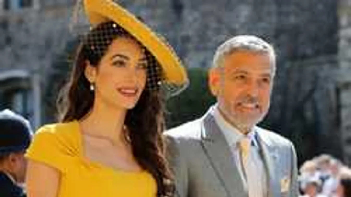 Az első fotók, így érkeztek meg George Clooney-ék a hercegi esküvőre