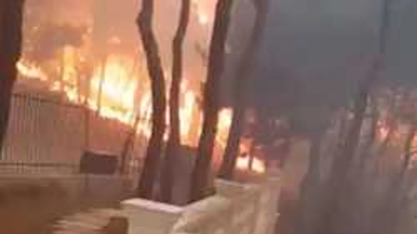 Az utolsó pillanatig videózott a görög férfi a házát elnyelő tűzviharban