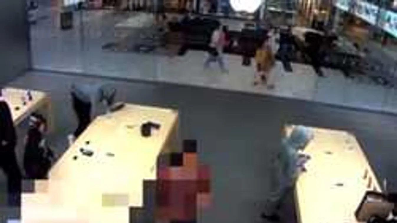 Elképesztő módon rabolták ki ezt a telefonboltot - videó