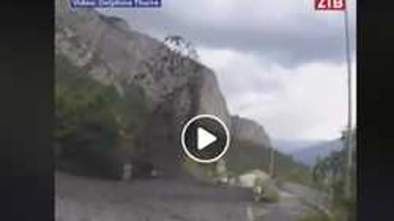 Ritka durva videó! Sárlavina Svájcban