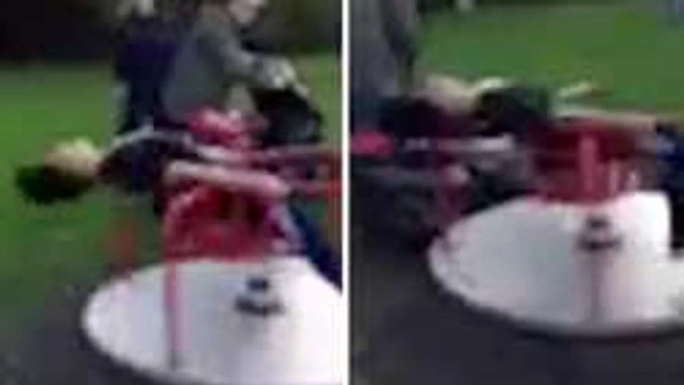 Brutális videó: anyja szeme előtt haldoklott a gyerek a körhintán