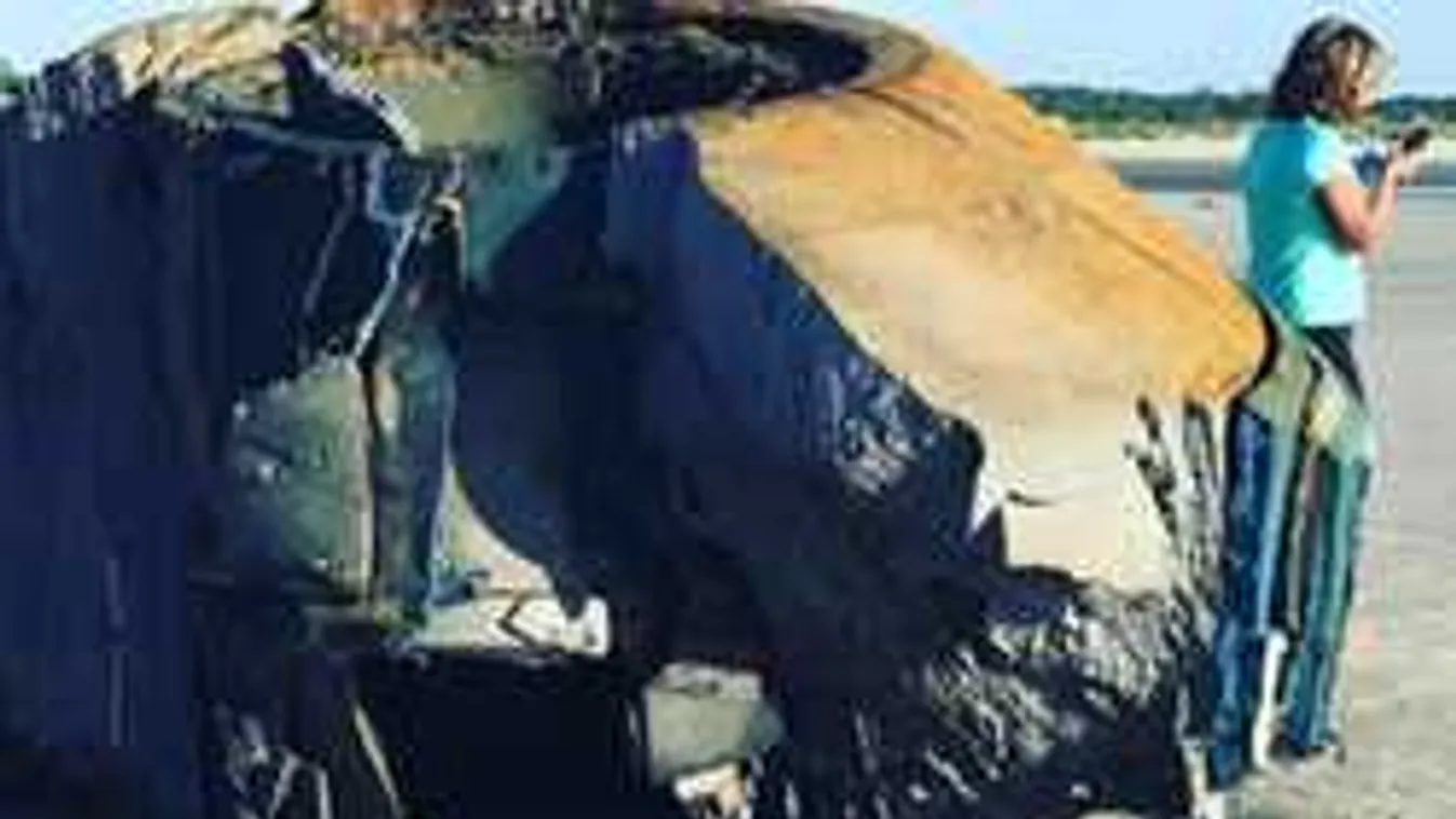 UFO-roncsot mosott parta a víz Dél-Karolinában