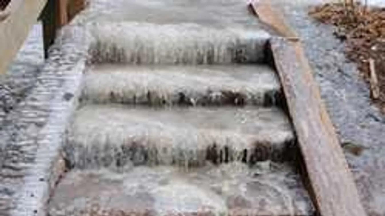 Záporoznak a bejelentések a csúszós utakról