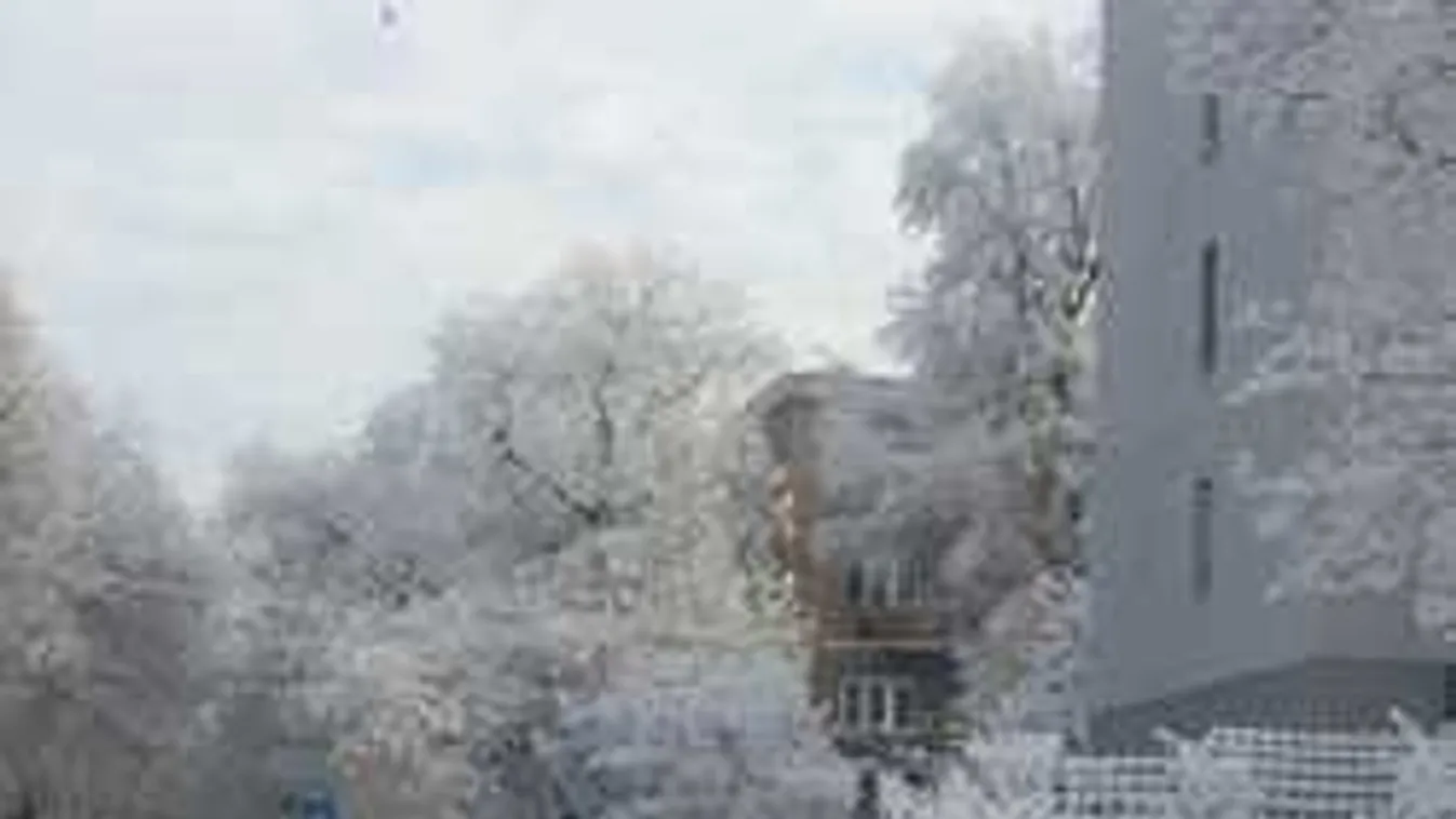 Mesevilággá változott péntekre Újpest: havas fotók a helyszínről