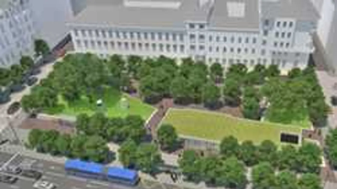 Ilyen csodálatos park épül az Arany János utcai metróállomásnál