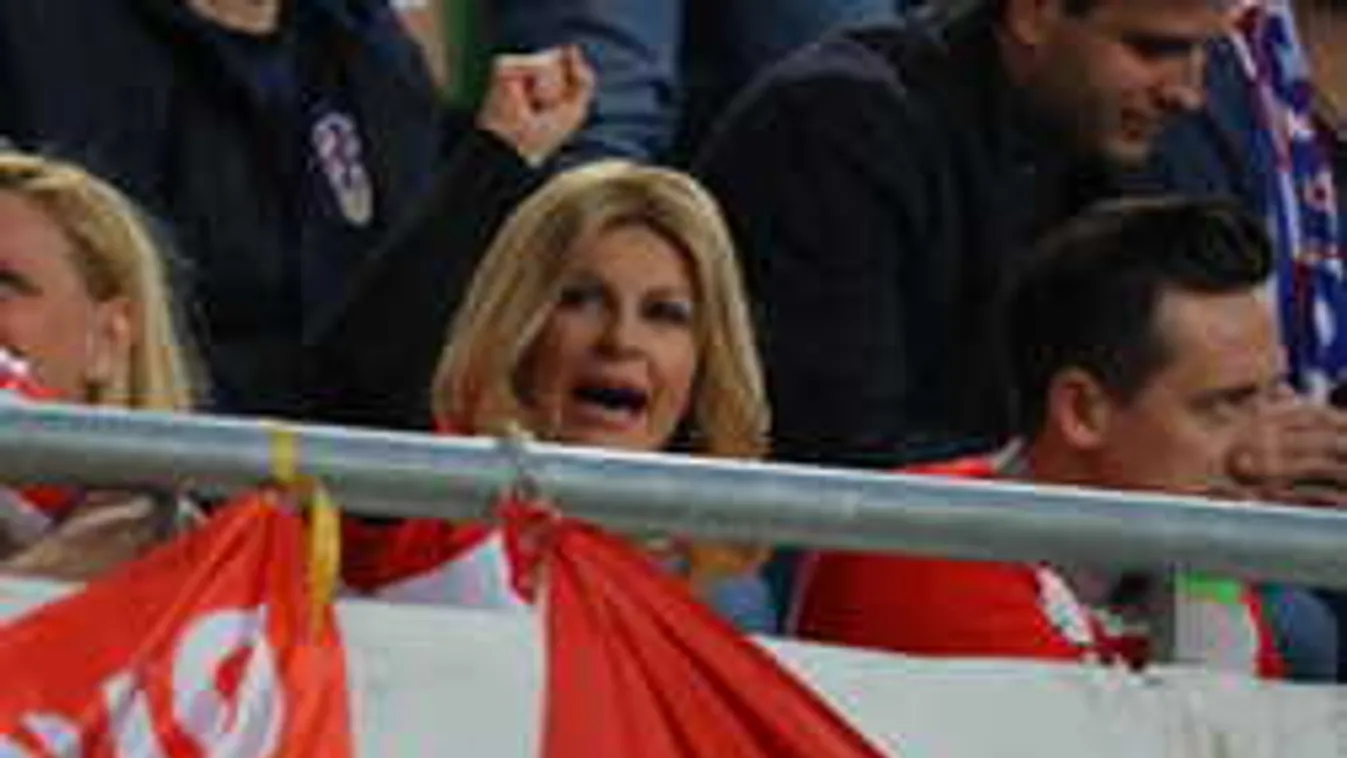 Meglepő helyen bukkant fel a horvát elnöknő a Groupama Arénában