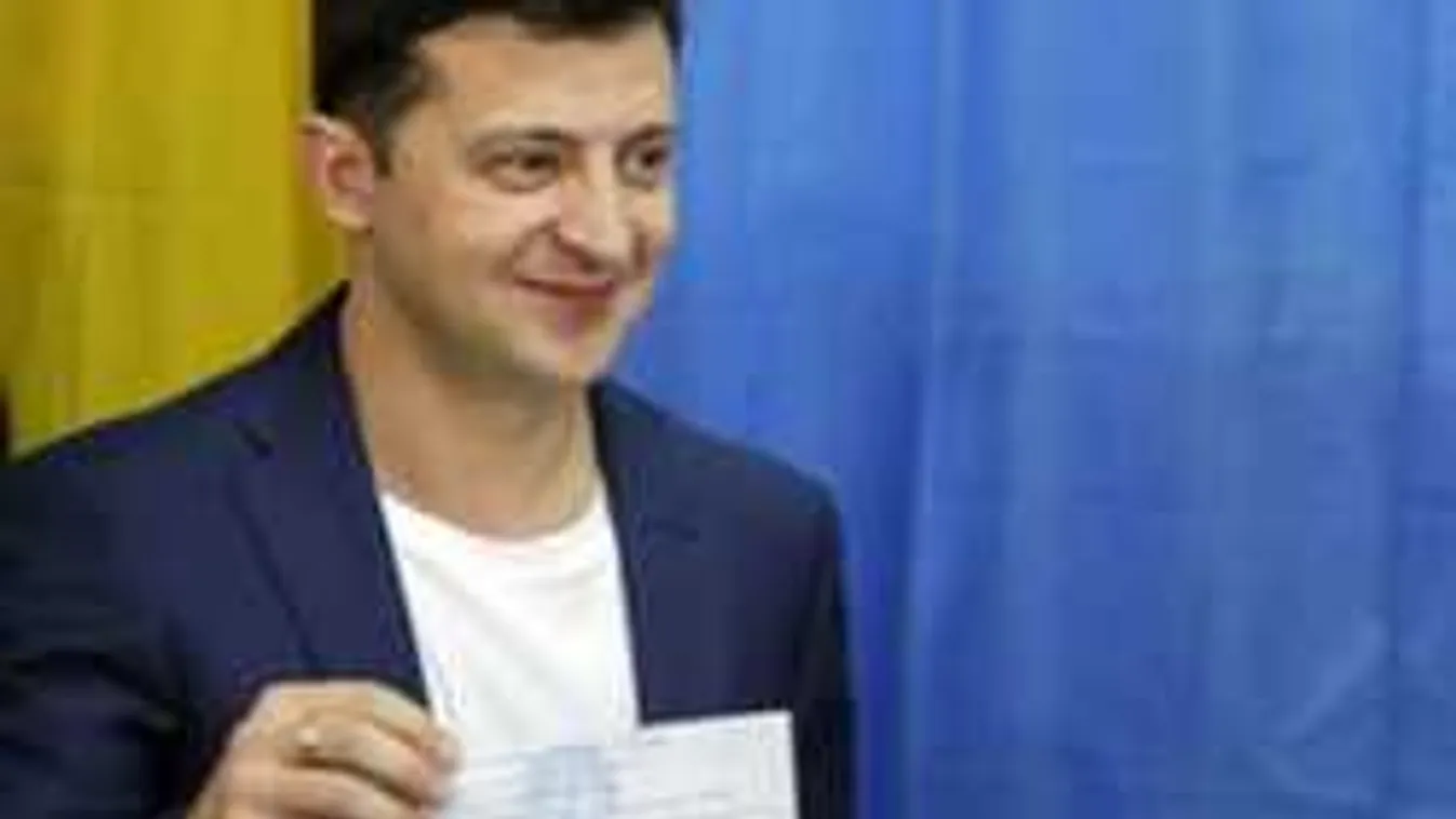 Elsöprő többség szavazott Ukrajnában Zelenszkijre