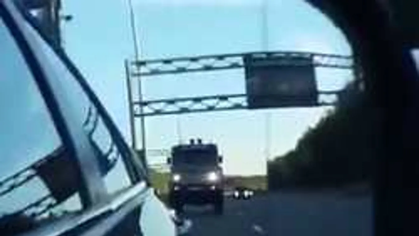 160-nal száguldozott az autópályán az őrült kamionos! - videó