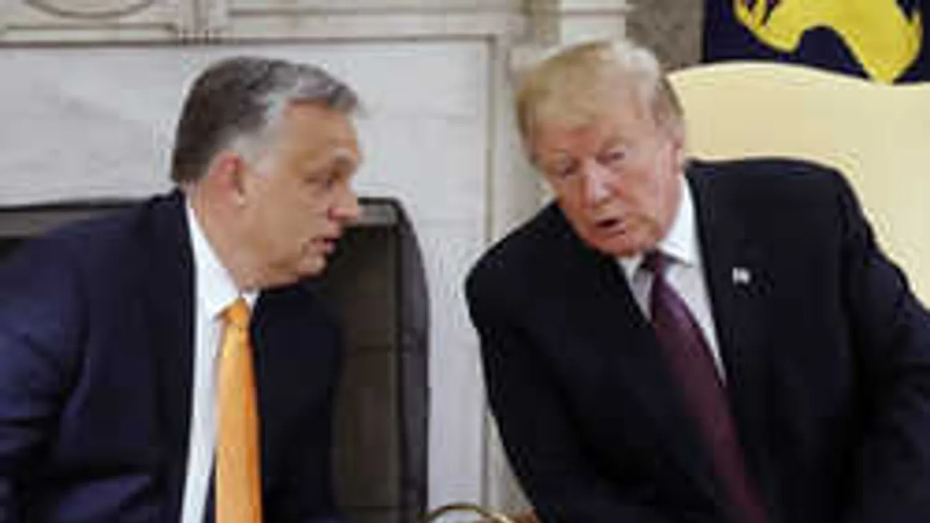 Videón a teljes Orbán-Trump sajtótájékoztató az Ovális Irodából