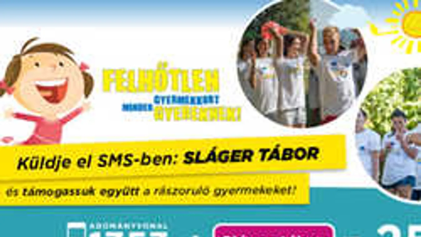 Sláger Tábor néven szervez nyári gyermektábort az Ökumenikus Segélyszervezet