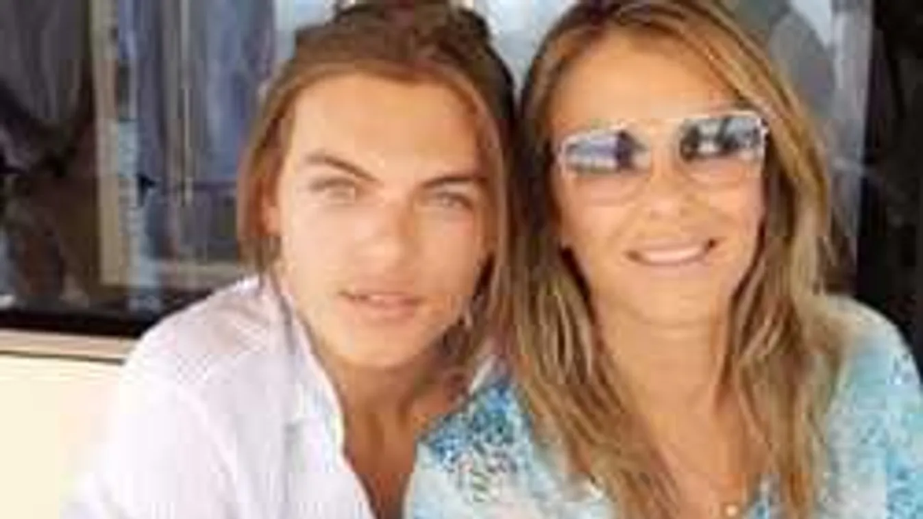 Akár a klónok: Liz Hurley fia kiköpött édesanyja sminkben - Videó