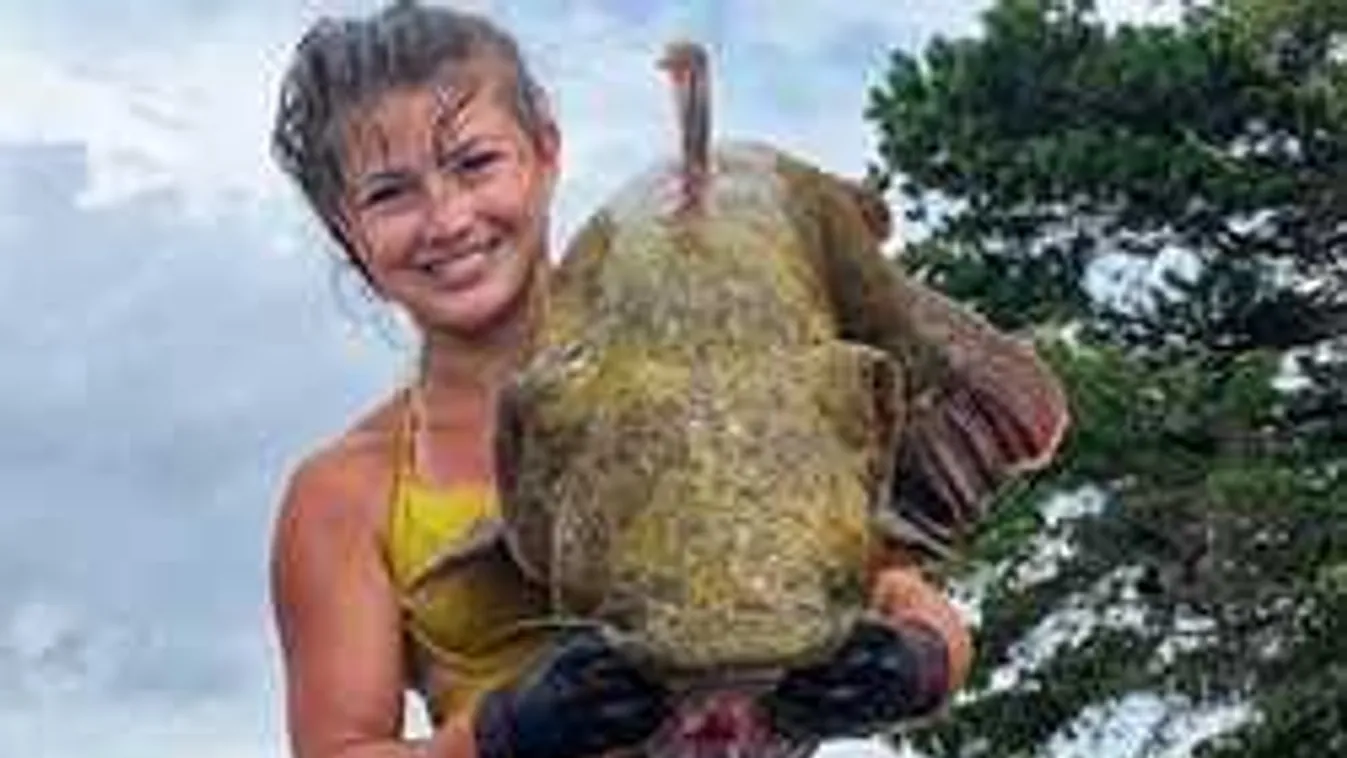 Borzalmas halszörnyet rántott ki a tóból ez a gyönyörű lány - Fotó