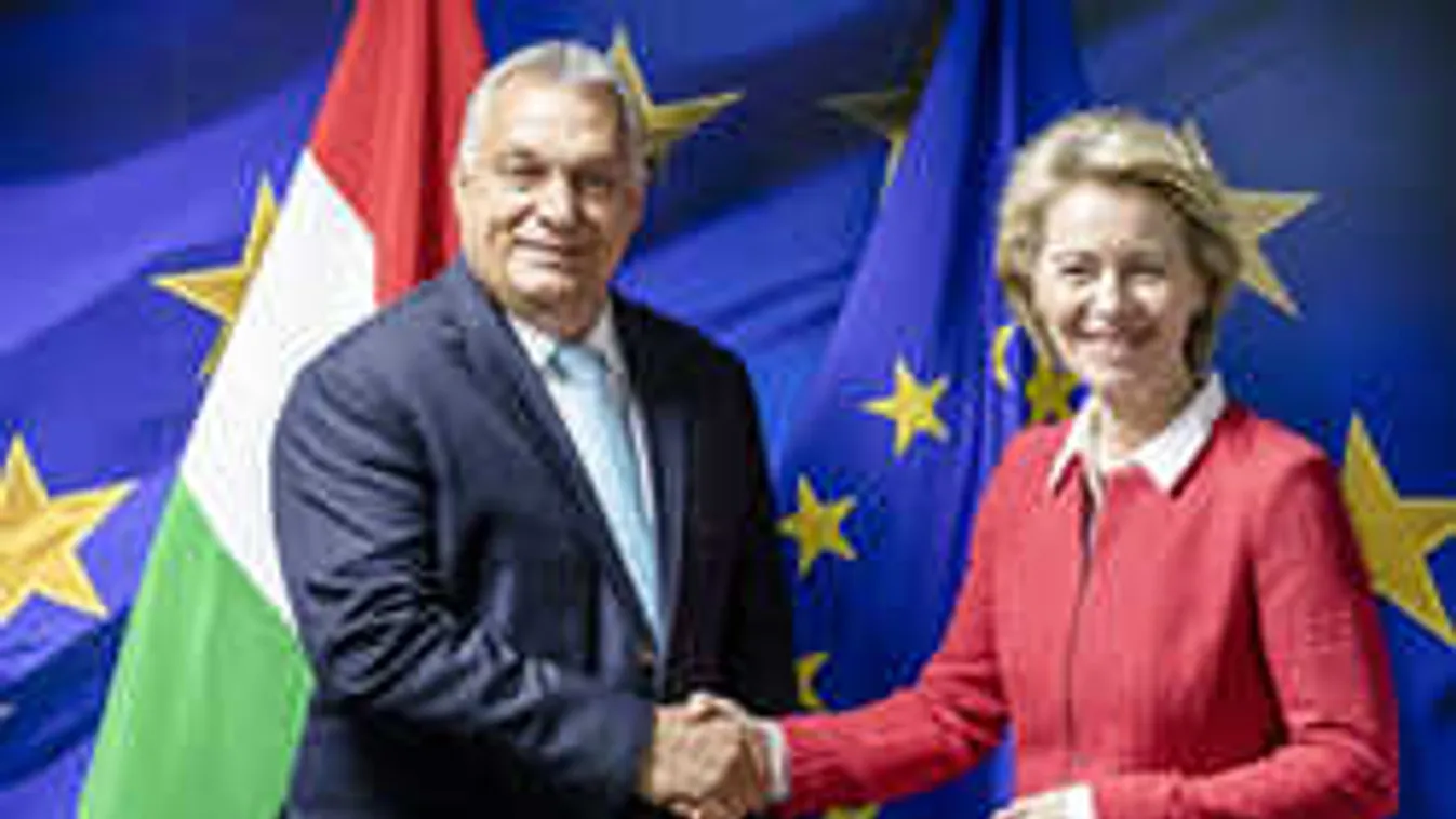 Elkezdődött Orbán Viktor és Ursula von der Leyen tárgyalása Brüsszelben