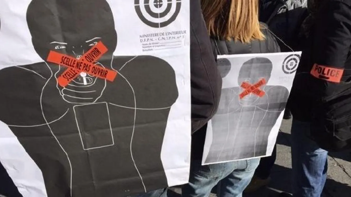 Betelt a pohár, Macron ellen tüntetnek a rendőrök