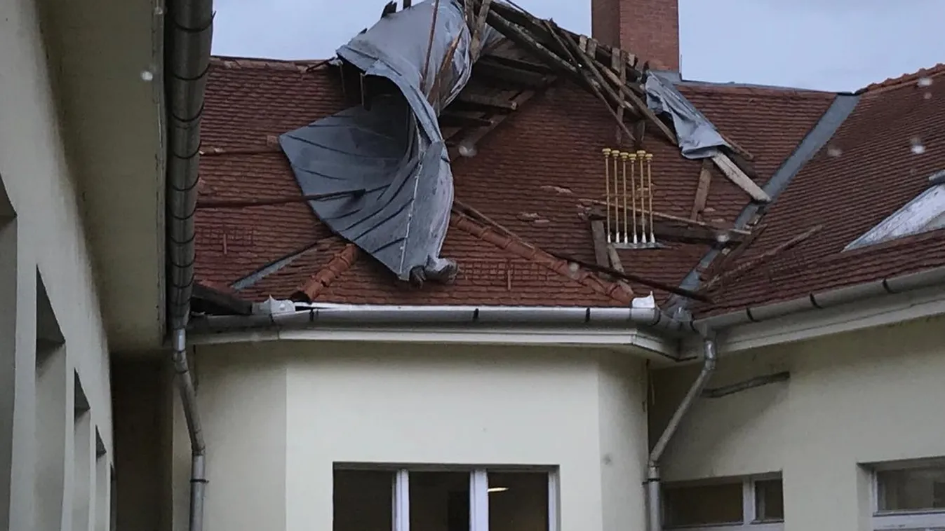 Lecsapott a vihar: életveszélyes lett az egyetem Szegeden